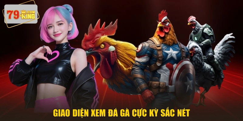 Giao diện xem đá gà cực kỳ sắc nét